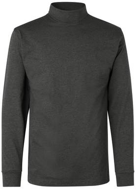 ID T-TIME® T-Shirt Rollkragen 0546 - Anthrazit meliert