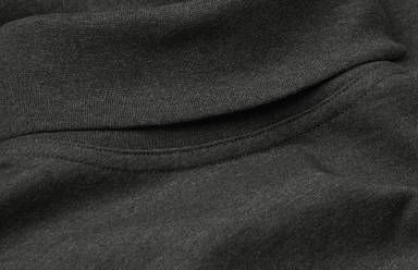 ID T-TIME® T-Shirt Rollkragen 0546 - Anthrazit meliert