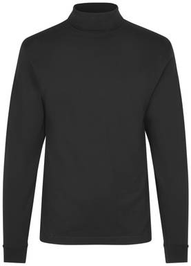 ID T-TIME® T-Shirt Rollkragen 0546 - Schwarz