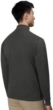 ID T-TIME® T-Shirt Rollkragen 0546 - Anthrazit meliert