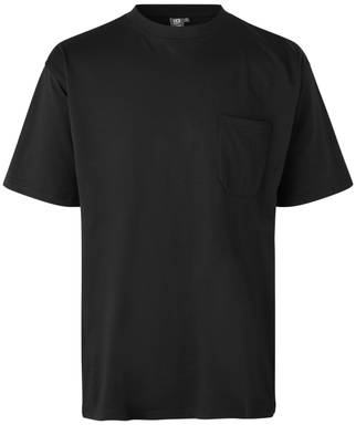 ID T-TIME® T-Shirt mit Brusttasche 0550 - Schwarz