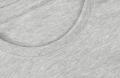 ID Bio-T-Shirt 0552 - Hellgrau meliert