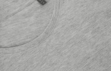 ID Damen T-Shirt Bio 0553 - Hellgrau meliert