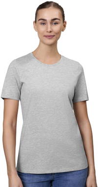 ID Damen T-Shirt Bio 0553 - Hellgrau meliert