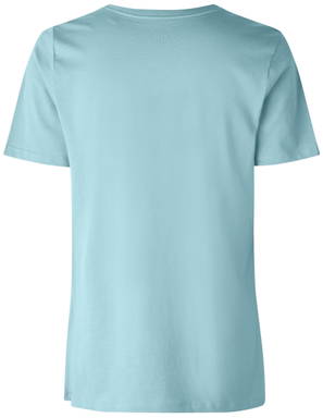 ID Damen T-Shirt Bio 0553 - Staubiges Aqua