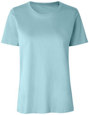 ID Damen T-Shirt Bio 0553 - Staubiges Aqua