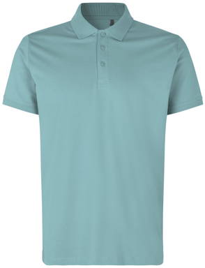 Polo bio ID 0586 - Aqua poussiéreux