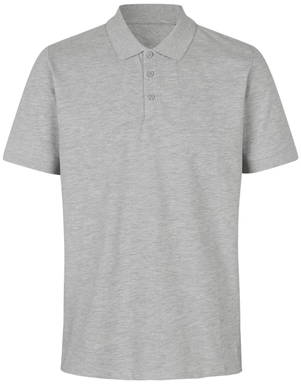Polo bio ID 0586 - Gris clair chiné