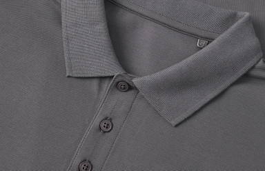 Polo bio ID 0586 - Gris argenté