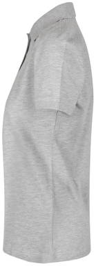 Polo femme bio ID 0587 - Gris clair chiné