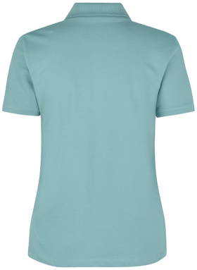 Polo femme bio ID 0587 - Aqua chiné