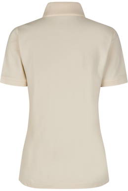 Polo femme bio ID 0587 - Blanc cassé
