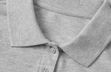 Polo femme bio ID 0587 - Gris clair chiné