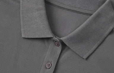 Polo femme bio ID 0587 - Gris argenté