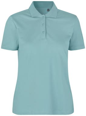 Polo femme bio ID 0587 - Aqua chiné