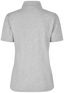 Polo femme bio ID 0587 - Gris clair chiné