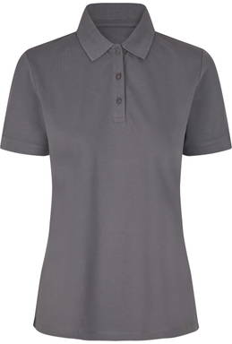 Polo femme bio ID 0587 - Gris argenté