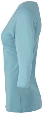 ID Stretch Damen T-Shirt ¾ Ärmel 0597 - Staubiges Aqua