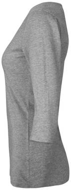 ID Stretch Damen T-Shirt ¾ Ärmel 0597 - Graumeliert