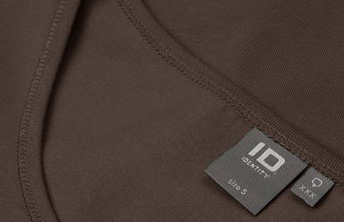 ID Stretch Damen T-Shirt ¾ Ärmel 0597 - Mokka