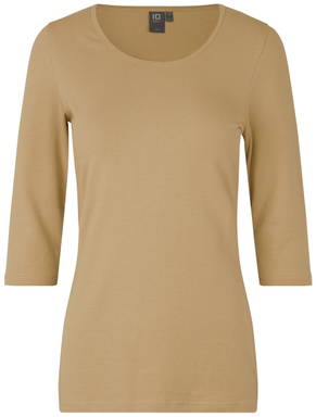 ID Stretch Damen T-Shirt ¾ Ärmel 0597 - Sand
