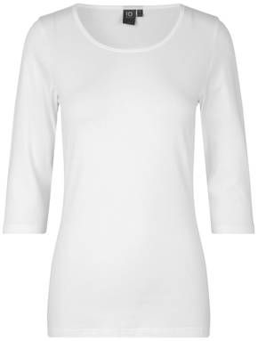 ID Stretch Damen T-Shirt ¾ Ärmel 0597 - Weiß