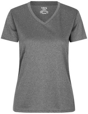 ID YES Active dames sportshirt 2032 - Grey melange