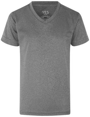 ID YES Active Kinder-Sportshirt 42030 - Graumeliert
