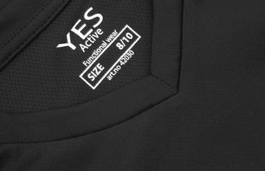ID YES Active Kinder-Sportshirt 42030 - Schwarz