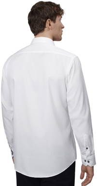 SEVEN SEAS feiner Twill Kontrast moderne Passform Hemd S370 - Weiß