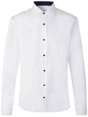 SEVEN SEAS fine twill contrast modern fit overhemd S370