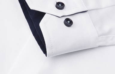 Camicia slim fit SEVEN SEAS fine twill contrast - Bianco