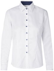SEVEN SEAS fine twill contrast modern fit dames overhemd S372