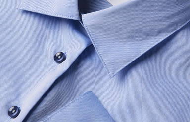SEVEN SEAS Fine Twill Contrast Modern Fit Damenhemd S372 - Hellblau