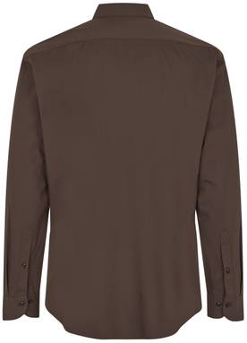 SEVEN SEAS modern fit Hybrid Stretch Hemd S50 - Mokka