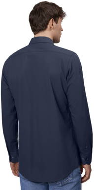 SEVEN SEAS Slim Fit Hybrid Stretch Hemd S51 - Marineblau