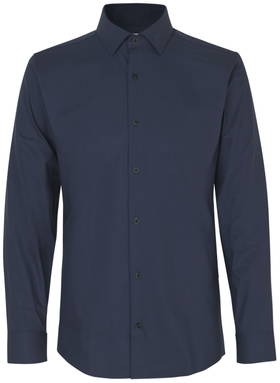 SEVEN SEAS Slim Fit Hybrid Stretch Hemd S51 - Marineblau