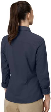 SEVEN SEAS modern fit Hybrid-Stretch-Damenhemd S52 - Marineblau