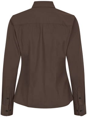 SEVEN SEAS modern fit Hybrid-Stretch-Damenhemd S52 - Mokka
