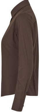 SEVEN SEAS modern fit Hybrid-Stretch-Damenhemd S52 - Mokka
