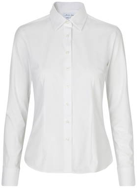 SEVEN SEAS modern fit Hybrid-Stretch-Damenhemd S52 - Weiß