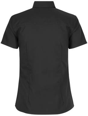 SEVEN SEAS Fine Twill modern fit Damenhemd mit kurzen Ärmeln S721 - Schwarz