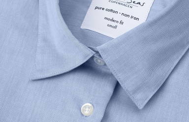 SEVEN SEAS Fine Twill modern fit Damenhemd mit kurzen Ärmeln S721 - Hellblau
