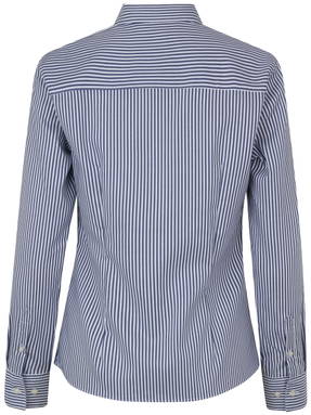 Camisa feminina moderna SEVEN SEAS Fine Twill Cadet S780 - Marinho