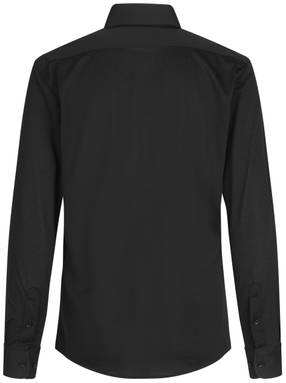 SEVEN SEAS The Jersey skjorta med modern passform S84 - Svart