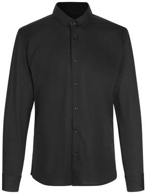 SEVEN SEAS The Jersey skjorta med modern passform S84 - Svart