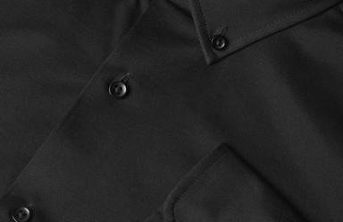 SEVEN SEAS The Jersey skjorta med modern passform S84 - Svart