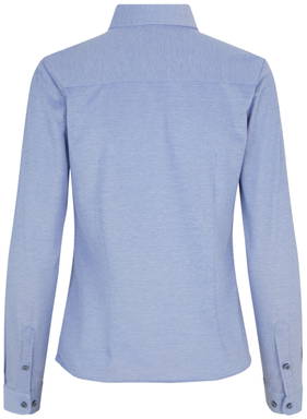 SEVEN SEAS The Jersey modern fit dames overhemd S85 - Lichtblauw