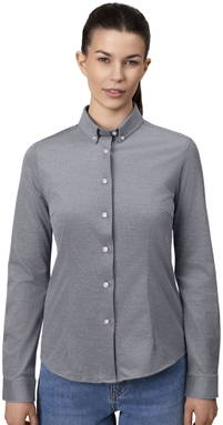 SEVEN SEAS The Jersey modern fit dames overhemd S85 - Grijs