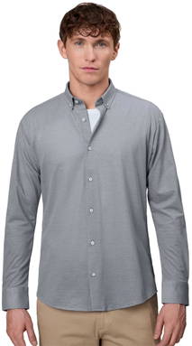 SEVEN SEAS The Jersey slim fit Hemd S86 - Grau